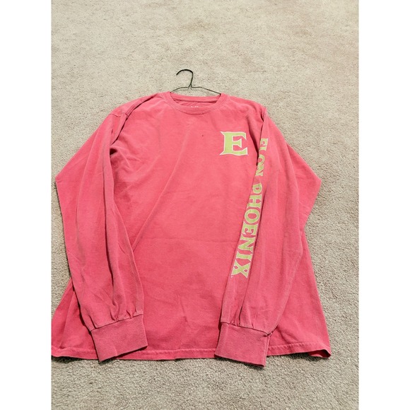 Blue 84 Other - Blue 84 Elon University Phoenix Long Sleeve Shirt Mens Medium Coral Pink Cotton